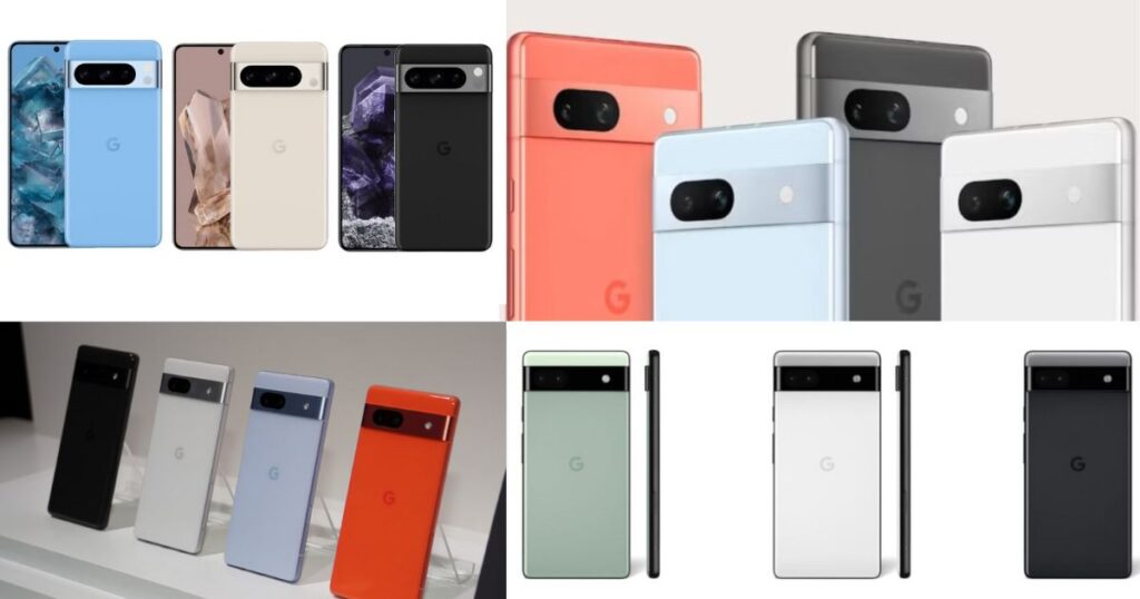 Google Pixelシリーズカラーバリエーション
