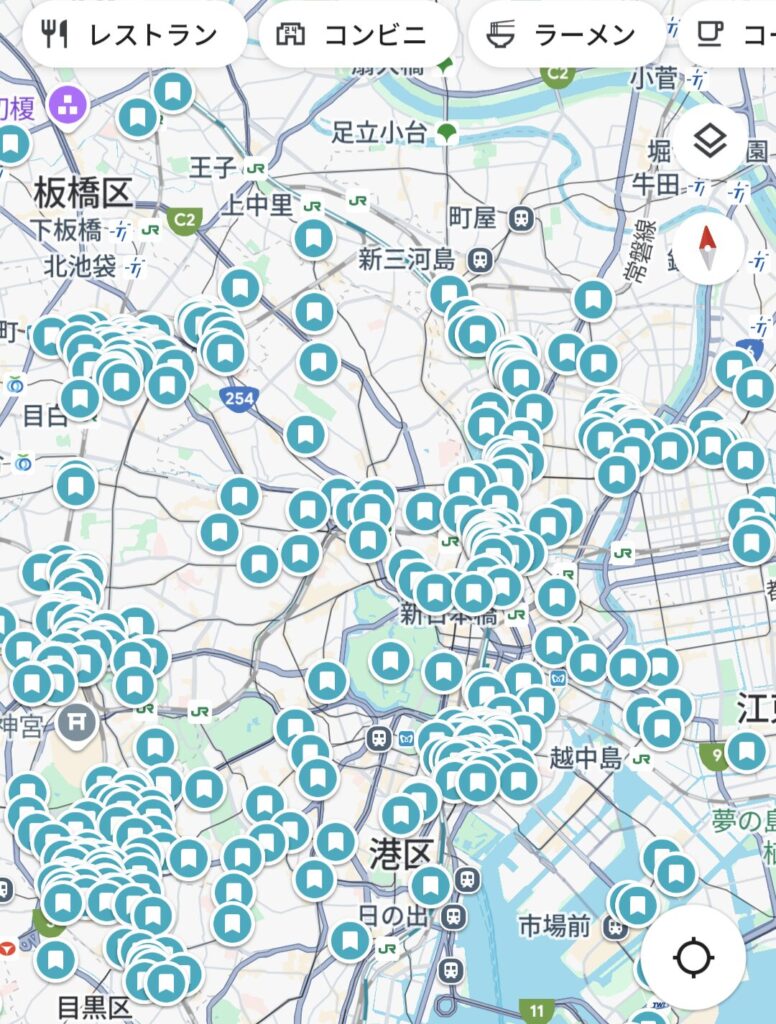 バッテリー交換後に起こった『Googleマップの”保存”地点が表示されるようになった』という変化